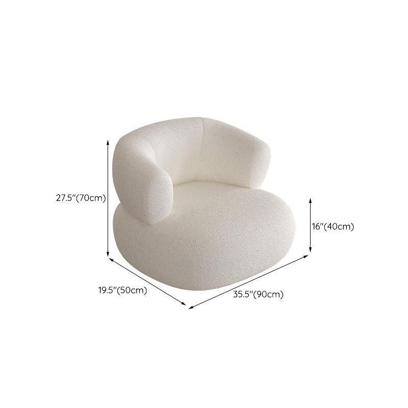 Tachette incurvée arrière serrée résistant aux taches sans canapé pénible