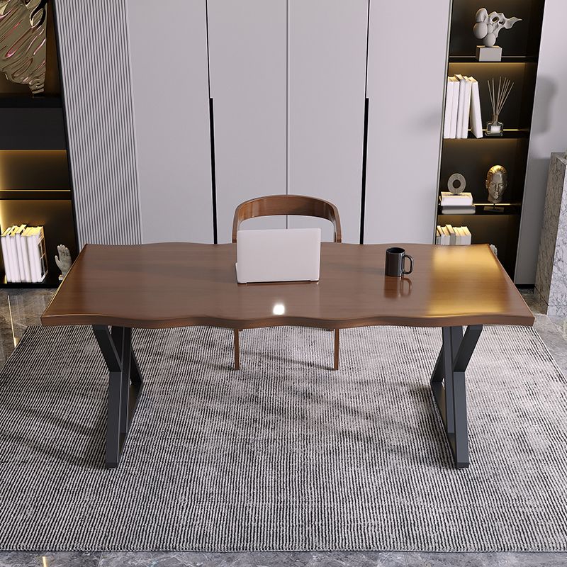 Industrial Dinette Set 1/2 Pieces Solid Wood and Metal Dining Table Set Clearhalo 'Dining Room Sets' 'Dining Tables & Seating' 'dining_room_set' 'furn' 'furn_dining_room_set' 'Furniture' 'Kitchen & Dining Furniture' 1200x1200_fa3696d1-a277-4558-891f-159cb9f112ad