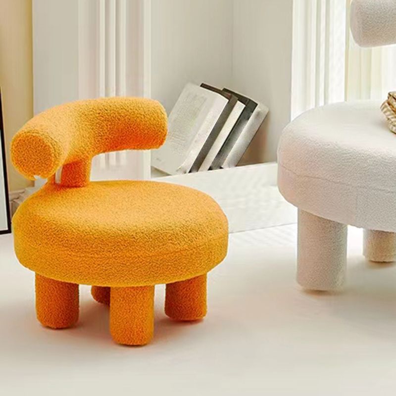 Wool Blend Armless Chair Armless Parsons Chair with Basic Four Leg for Bedroom Clearhalo 'Accent Chairs' 'accent_chairs' 'Chairs & Seating' 'furn' 'furn_accent_chairs' 'Furniture' 'Living Room Furniture' 1200x1200_fa37ad63-0a39-4d97-a2c6-f56d1001b83e