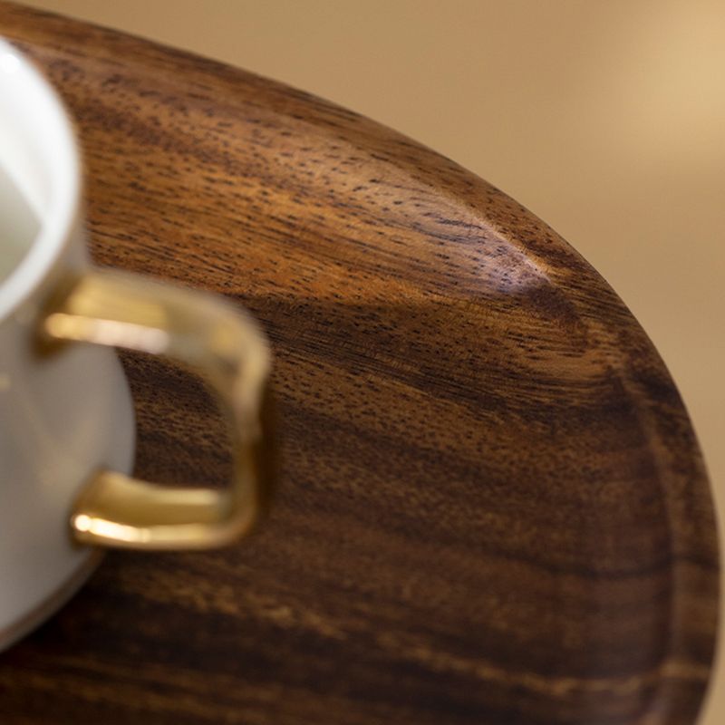 Table de bout du milieu du siècle rond