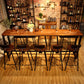 Wood Bar Dining Table Industrial Bar Dining Table with Black Trestle Base Clearhalo 'Bar Furniture' 'Bar Tables' 'bar_tables' 'furn' 'furn_bar_tables' 'Furniture' 'furniture_bar_tables' 'Kitchen & Dining Furniture' 1200x1200_fa39a190-390f-4182-9b22-8972a4768e67