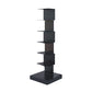 13.8" Wide Corner Shelf Bookcase Modern Metal Bookcase Multi Tiers Closed Back