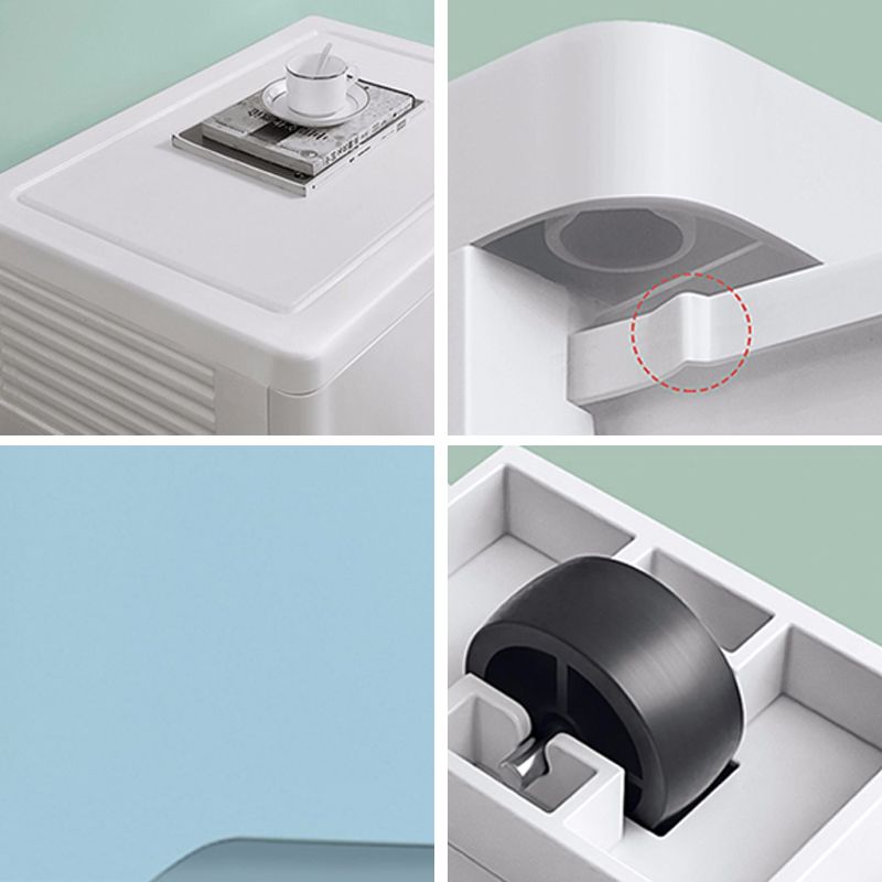 Contemporary Style Non-Hanging Armoire Plastic Storage Cabinet with Drawers Clearhalo 'Armoires & Wardrobes' 'armoires_wardrobes' 'Bedroom Furniture' 'furn' 'furn_armoires_wardrobes' 'Furniture' 1200x1200_fa3aa1b2-320d-4bb0-af4e-a92900d1c136