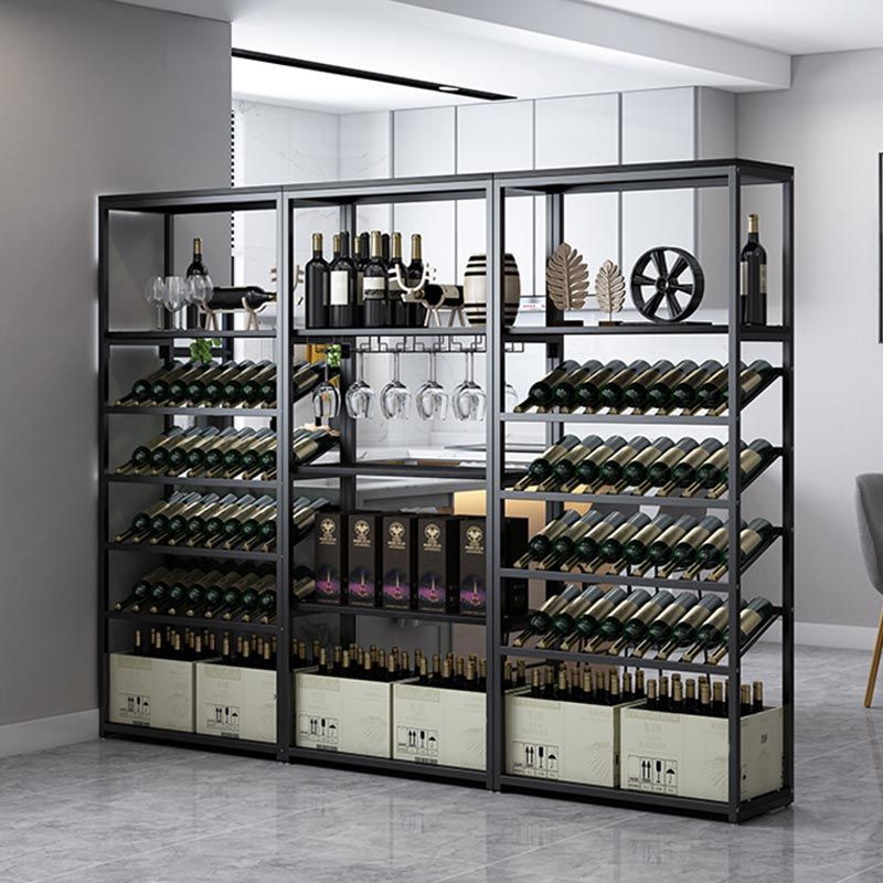 Hedendaagse metalen wijnrek flesfleshouder voor woonkamer