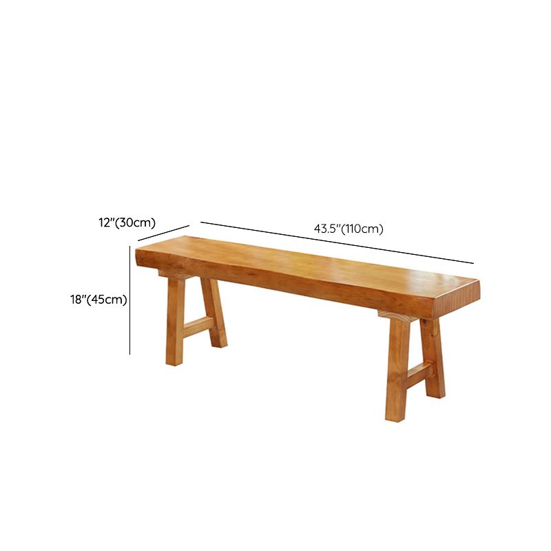 11.7-inch Width Modern Seating Bench Solid Wood Rectangle Bench Clearhalo 'Benches' 'Chairs & Seating' 'furn' 'furn_benches' 'Furniture' 'Living Room Furniture' 1200x1200_fa3d93b7-596f-4a30-a07e-7938bdd09c35