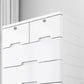White Plastic Storage Cabinet with Legs Contemporary Wardrobe Armoire