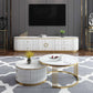 Glam Marble TV Stand Console Enclosed Storage TV Media Stand with Doors for Living Room Clearhalo 'furn' 'furn_tv_stands_entertainment_centers' 'Furniture' 'Living Room Furniture' 'TV Stands & Entertainment Centers' 'TV Stands & Media Storage Furniture' 'tv_stands_entertainment_centers' 1200x1200_fa3e8f56-76bb-40f8-83e5-32c161a75711