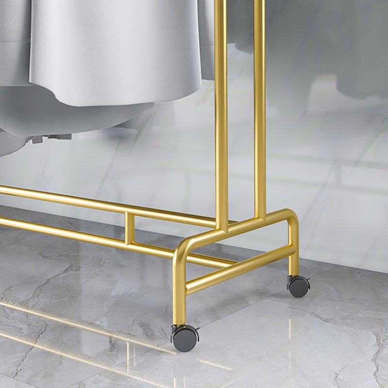 Industriële stijl kapsel rek metallic vrijstaand cut -rack met universeel wiel