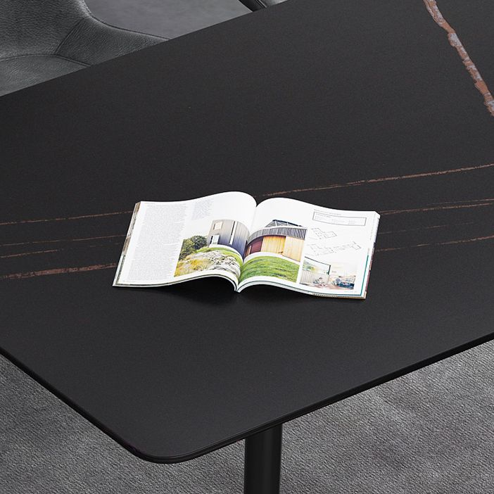 Sintered Stone Industrial Dining Table 4 Legs Base Rectangle Table for Home Clearhalo ' dining_table' 'Dining Tables & Seating' 'Dining Tables' 'furn' 'furn_dining_table' 'Furniture' 'furniture_dining_table' 'Kitchen & Dining Furniture' 'kitchen&dining_furn' 'kitchen' 'kitchen_dining_table' 1200x1200_fa40efdd-2e21-47f9-aafe-feb49b821af5