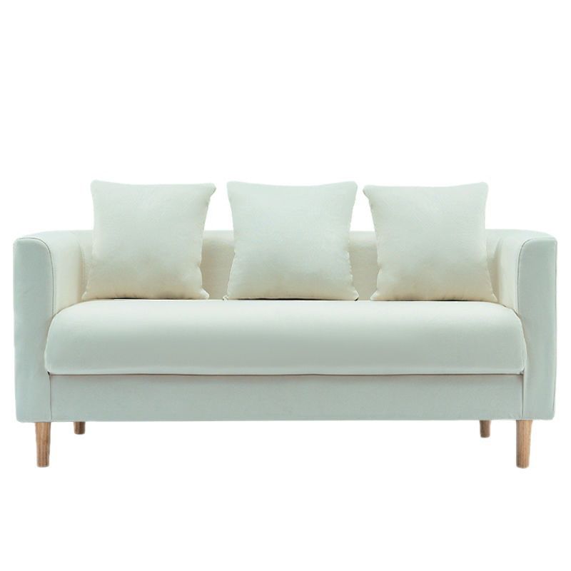 Divano contemporaneo con 3 cuscini di divano stazionario a braccio quadrato standard