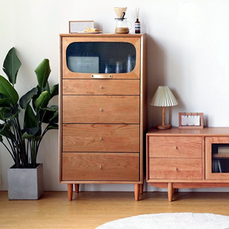 Industrial Rectangle Accent Cabinet Solid Wood Storage Cabinet Clearhalo 'Cabinets & Chests' 'cabinets_chests' 'furn' 'furn_cabinets_chests' 'Furniture' 'Living Room Furniture' 1200x1200_fa4122ff-5d6b-40d4-bea8-f46eacc553b9