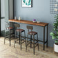Industrial Rectangle Solid Wood Bar Table Set 1/3/4/5/9 Pieces Counter Table with Stools Clearhalo 'Bar Furniture' 'furn' 'furn_home_bar_bar_sets' 'Furniture' 'Home Bars & Bar Sets' 'home_bar_bar_sets' 'Kitchen & Dining Furniture' 1200x1200_fa432a1c-78d7-4002-9dc3-579fb11535d5