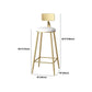Glam 1/2/3/5 Pieces Counter Set Coffee Shop Trestle Stone Table and Stool Set