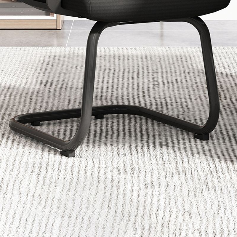 ミッドバックホームオフィスチェアブラックフレームモダンカンファレンスチェア