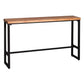 Solid Wood Bar Dining Table Industrial Bar Dining Table with Trestle Base Clearhalo 'Bar Furniture' 'Bar Tables' 'bar_tables' 'furn' 'furn_bar_tables' 'Furniture' 'furniture_bar_tables' 'Kitchen & Dining Furniture' 1200x1200_fa46660d-8ba7-4570-8bdb-34dd9549493d