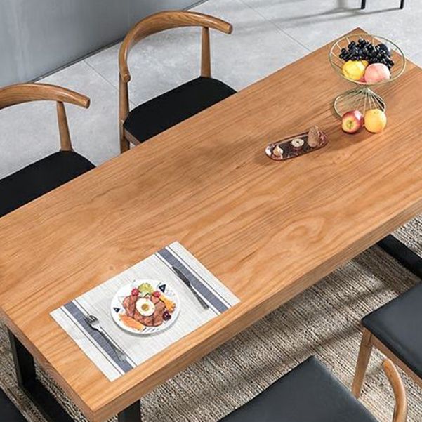 Industrial 1/2/5/7 Pieces Rectangle Dining Set Solid Wood Dining Table with Chairs Clearhalo 'Dining Room Sets' 'Dining Tables & Seating' 'dining_room_set' 'furn' 'furn_dining_room_set' 'Furniture' 'furniture_dining_room_set' 'Kitchen & Dining Furniture' 'kitchen&dining_furn' 'kitchen' 1200x1200_fa4698fd-003b-442e-ac3a-f54ebc491ebf