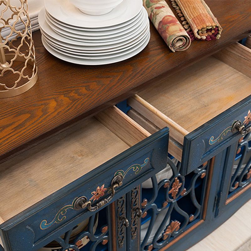 Industrial Cabriole Legs Storage Cabinet Solid Wood Storage Cabinet Clearhalo 'Cabinets & Chests' 'cabinets_chests' 'furn' 'furn_cabinets_chests' 'Furniture' 'Living Room Furniture' 1200x1200_fa481aa8-a13d-4650-b3b7-ea0c3e3bdace