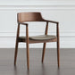 Home Kitchen Chair Open Back Solid Wood Dining Arm Chair in Brown Clearhalo 'Dining Chairs' 'Dining Tables & Seating' 'dining_chair' 'furn' 'furn_dining_chair' 'Furniture' 'Kitchen & Dining Furniture' 1200x1200_fa49f807-b30d-45dd-b6fe-06a7f663571e