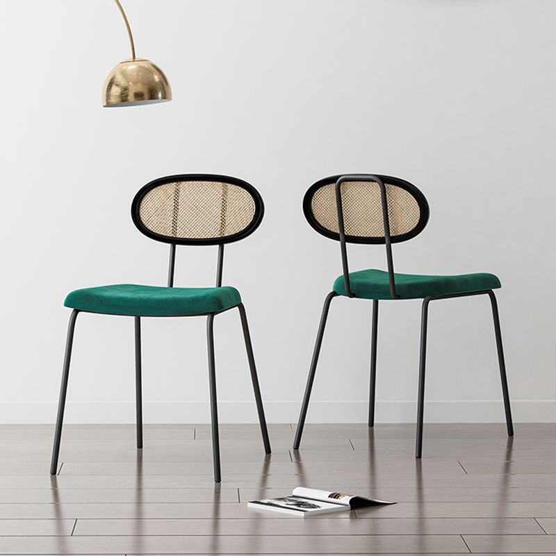 Fabric Side Chair Industrial Design Armless Open Back Side Chairs Clearhalo 'Dining Chairs' 'Dining Tables & Seating' 'dining_chair' 'furn' 'furn_dining_chair' 'Furniture' 'Kitchen & Dining Furniture' 1200x1200_fa4a4cae-115d-4c62-89e2-fd89f7814e05