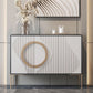 Glam White ingegnerizzato in legno a buffet a buffet regolabile salotto al buffet