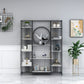 Glam Style Metal Bookshelf Etagere Open Shelf Bookcase for Home Clearhalo 'Bookcases' 'furn' 'furn_bookcases' 'Furniture' 'furniture_bookcases' 'Office Furniture' 1200x1200_fa4d1526-95ce-4309-840f-417032518ec4