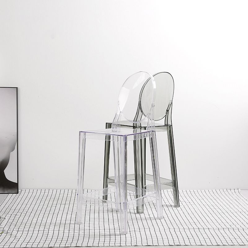 26-inch Height Barstool Modern Indoor Transparent Plastic Bar Stool Clearhalo 'Bar Furniture' 'Bar Stools' 'bar_stools' 'furn' 'furn_bar_stools' 'furniture_bar_stools' 'Kitchen & Dining Furniture' 'kitchen&dining_furn' 'kitchen' 'kitchen_furn' Furniture' 1200x1200_fa4f50df-ea35-40fb-a441-46cc66c35968