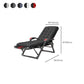 位置ロックと金属ベースを備えたブラックモダン標準リクライニング