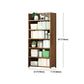 Modern Bamboo Shelf Bookcase Brown Closed Back Book Shelf for Study Room Clearhalo 'Bookcases' 'furn' 'furn_bookcases' 'Furniture' 'Office Furniture' 1200x1200_fa50fb32-8e89-4f8a-8eae-05751b3479c1