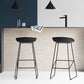 Scandinavian Pp Plastic Bar Stool Armless Stool with Steel Frame