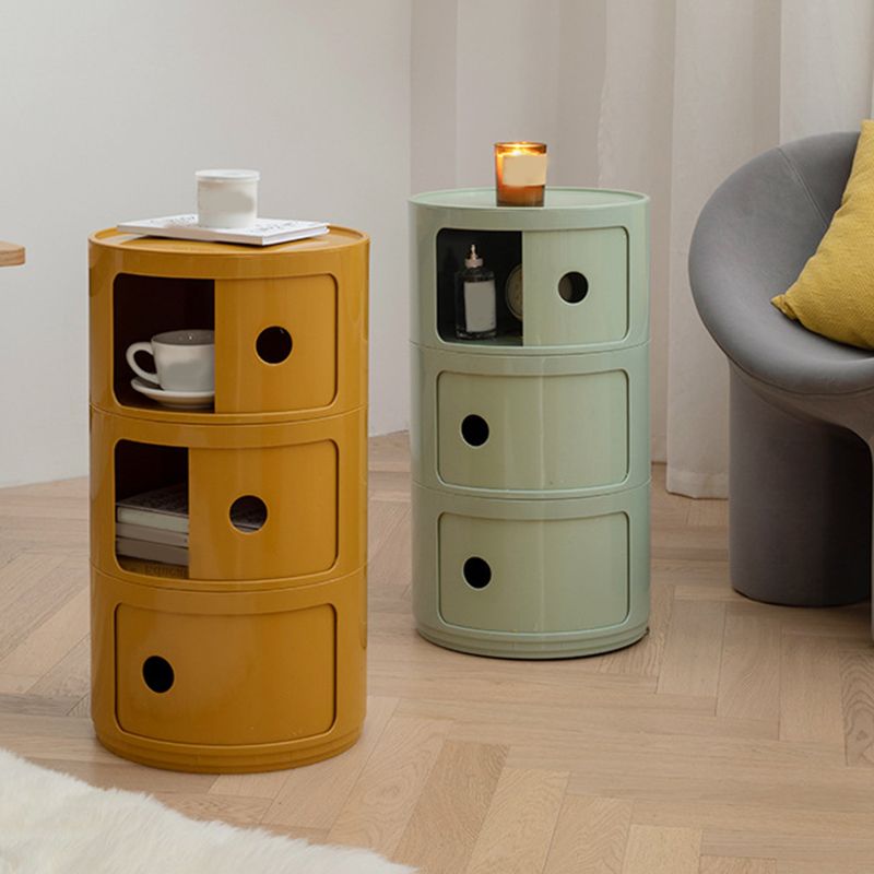 Dia 12.6-Inch Contemporary Plastic Bedside Cabinet 2/3/4-door Nightstand Clearhalo 'Bedroom Furniture' 'furn' 'furn_night_stand' 'Furniture' 'night_stand' 'Nightstands' 1200x1200_fa5152b1-25cb-4f01-b9b7-892fb6fef93e