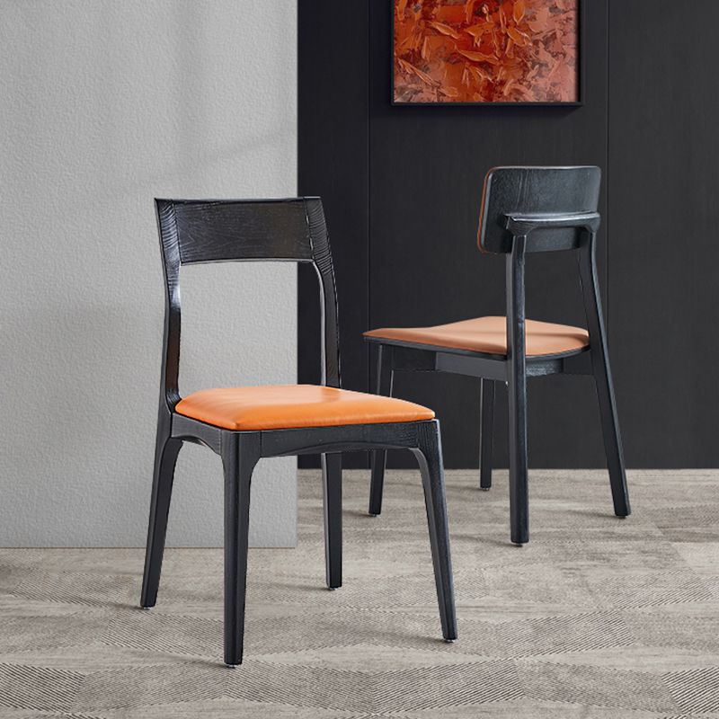 Wood Scandinavian Style Dining Chair Home Open Back Cushioned Dining Side Chair Clearhalo ' kitchen&dining_furn' 'Dining Chairs' 'Dining Tables & Seating' 'dining_chair' 'furn' 'furn_dining_chair' 'Furniture' 'furniture_dining_chair' 'Kitchen & Dining Furniture' 'kitchen' 1200x1200_fa522b17-c547-45ed-9605-e7df80618ced