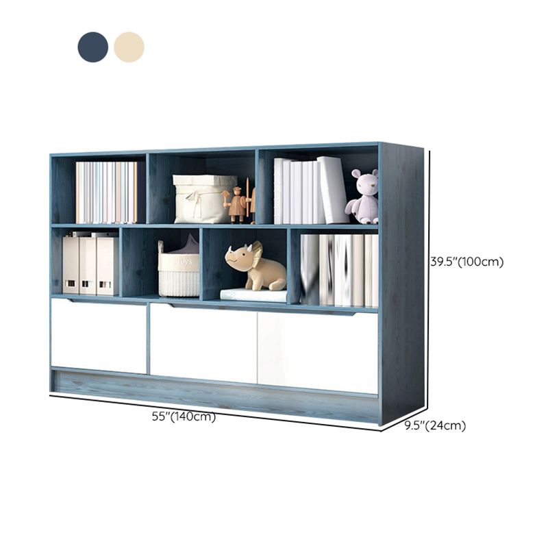 Estantería de madera de ingeniería escandinava estantería estándar con estantes