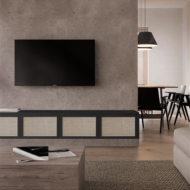 Scandinavian TV Media Stand Wooden TV Console for Living Room Clearhalo 'furn' 'furn_tv_stands_entertainment_centers' 'Furniture' 'Living Room Furniture' 'TV Stands & Entertainment Centers' 'TV Stands & Media Storage Furniture' 'tv_stands_entertainment_centers' 1200x1200_fa53cf81-6e44-4eba-b882-9c90e79fc067
