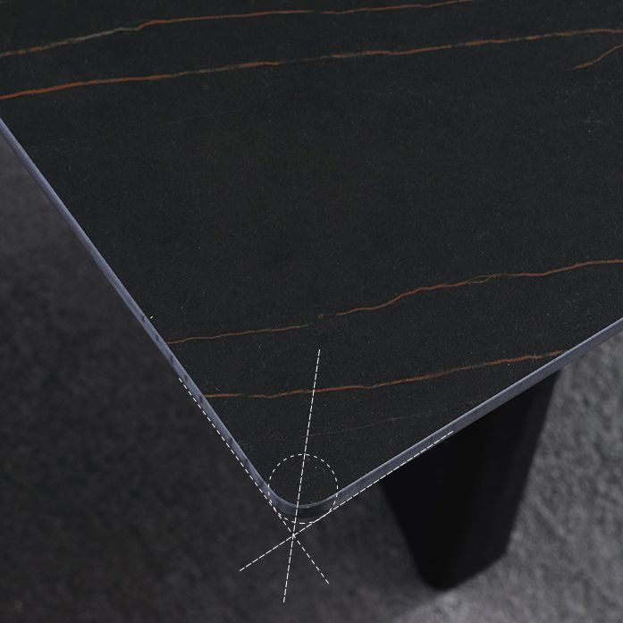 Industrial Sintered Stone Table for Restaurant Rectangle Dining Table with Double Pedestal in Black Clearhalo ' dining_table' 'Dining Tables & Seating' 'Dining Tables' 'furn' 'furn_dining_table' 'Furniture' 'furniture_dining_table' 'Kitchen & Dining Furniture' 'kitchen&dining_furn' 'kitchen' 'kitchen_dining_table' 1200x1200_fa54dafb-3b63-4925-9188-a45bd525e312