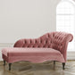Living Room Rolled Arms Chaise Modern Style Velvet Chaise with Two Arms Clearhalo 'Chairs & Seating' 'Chaise Lounge' 'chaise_lounge' 'furn' 'furn_chaise_lounge' 'Furniture' 'Living Room Furniture' 1200x1200_fa55b952-0bef-420c-ad5c-11a07cf3f69d