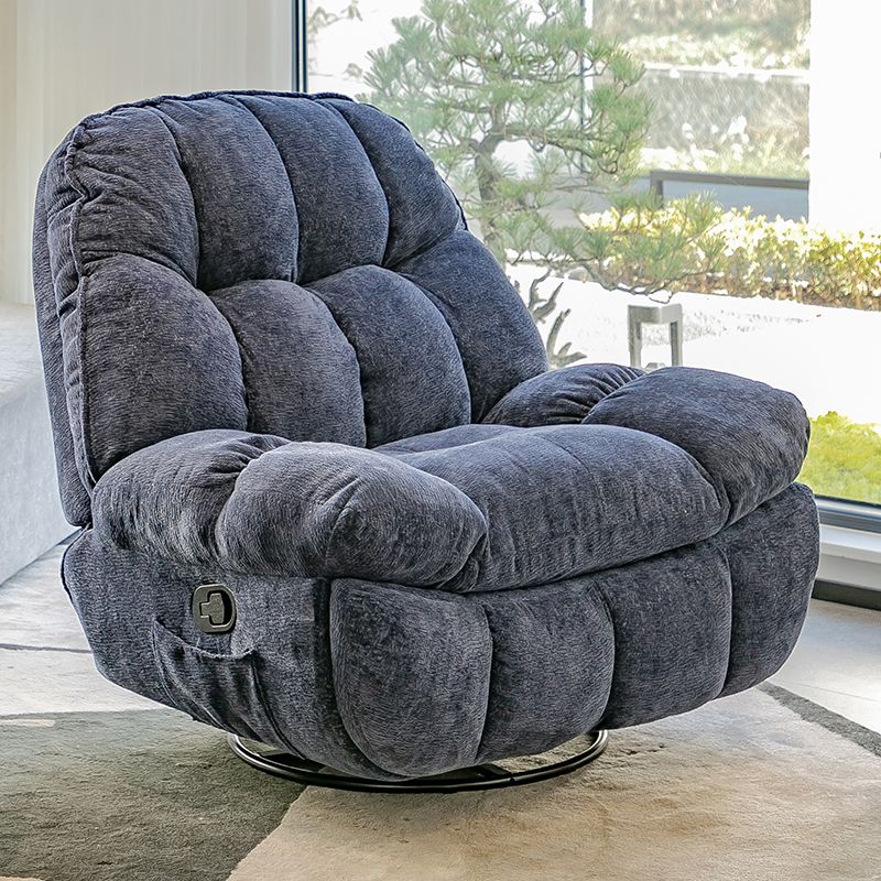 Swivel Base Standard Recliner Position Lock Recliner with Storage Clearhalo 'Chairs & Seating' 'furn' 'furn_recliners' 'Furniture' 'Living Room Furniture' 'Recliners' 1200x1200_fa57cc01-1d17-4043-b9d0-69883e66ae2f