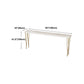 White Glam Style Bar Table in Iron and Wood Bar Indoor Bar Counter Clearhalo 'Bar Furniture' 'Bar Tables' 'bar_tables' 'furn' 'furn_bar_tables' 'Furniture' 'furniture_bar_tables' 'Kitchen & Dining Furniture' 1200x1200_fa57e48f-ac76-44f2-8db8-eeecd0f1b769