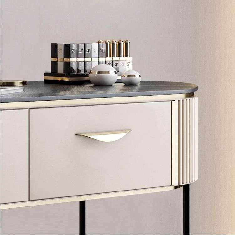 Modern 31.49 " H 2-Drawer Dressing Table Slate Top Vanity Stool Clearhalo 'Bedroom Furniture' 'furn' 'furn_makeup_vanities' 'Furniture' 'Makeup Vanities' 'makeup_vanities' 1200x1200_fa585279-6a9c-4a10-b2ed-71cc4c64157a