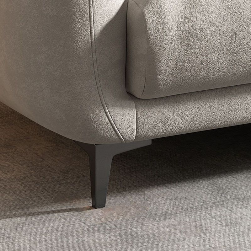 Sièges contemporains beige avec oreillers canapé de bras carré pour le salon