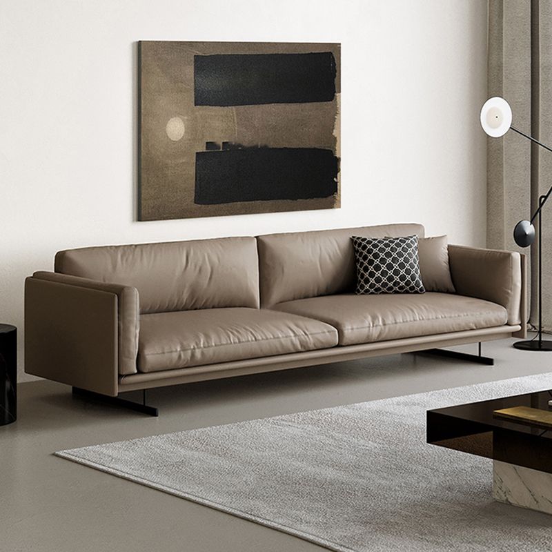 Mid Century Modern Sofa Gray Cushions Settee for Living Room Clearhalo 'furn' 'furn_sofas' 'Furniture' 'Living Room Furniture' 'Sofa' 'sofas' 1200x1200_fa5a10a1-1be5-4e53-b597-4396ba1cc56e