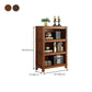 14" Wide Contemporary Shelf Vertical Closed Back Solid Wood Bookcase Clearhalo 'Bookcases' 'furn' 'furn_bookcases' 'Furniture' 'Office Furniture' 1200x1200_fa5aa8ac-d5d3-4b5e-80f2-efab0c80608b