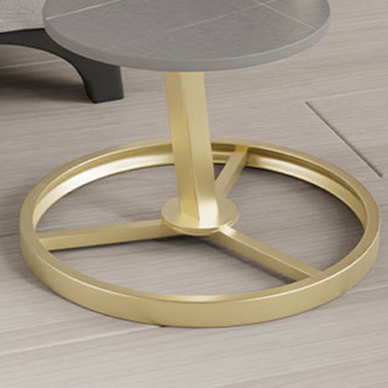 Modern Double Tier Side End Table Round Corner Table for Living Room Clearhalo 'Coffee & Accent Tables' 'End & Side Tables' 'end_side_tables' 'furn' 'furn_end_side_tables' 'Furniture' 'Living Room Furniture' 1200x1200_fa5e14f5-7fac-4c7a-b78a-21fd9f39a57c