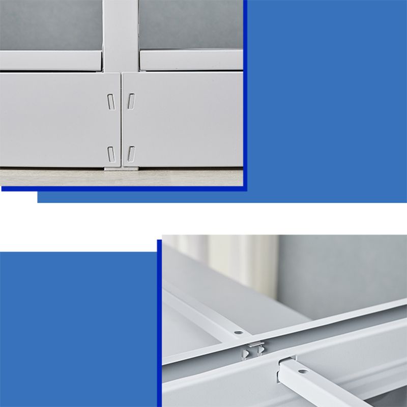 Rectangle Etagere Bookcase Modern Metal Open Bookcase with Shelves Clearhalo 'Bookcases' 'furn' 'furn_bookcases' 'Furniture' 'Office Furniture' 1200x1200_fa5f58bc-b91a-48ba-b10c-8292edf703a4