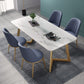 Metal Traditional Luxury Rectangle Indoor Table Sintered Stone Table with Sled Base Clearhalo ' dining_table' 'Dining Tables & Seating' 'Dining Tables' 'furn' 'furn_dining_table' 'Furniture' 'furniture_dining_table' 'Kitchen & Dining Furniture' 'kitchen&dining_furn' 'kitchen' 'kitchen_dining_table' 1200x1200_fa60e30b-22b4-4e8a-90d5-23e20e3dfd42