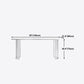 White Stone Dining Table Contemporary Dining Table with Sled Base Clearhalo 'Dining Tables & Seating' 'Dining Tables' 'dining_table' 'furn' 'furn_dining_table' 'Furniture' 'furniture_dining_table' 'Kitchen & Dining Furniture' 'kitchen' 'kitchen_dining_table' 1200x1200_fa626f72-82d3-4cf0-bddb-e56279c854a5