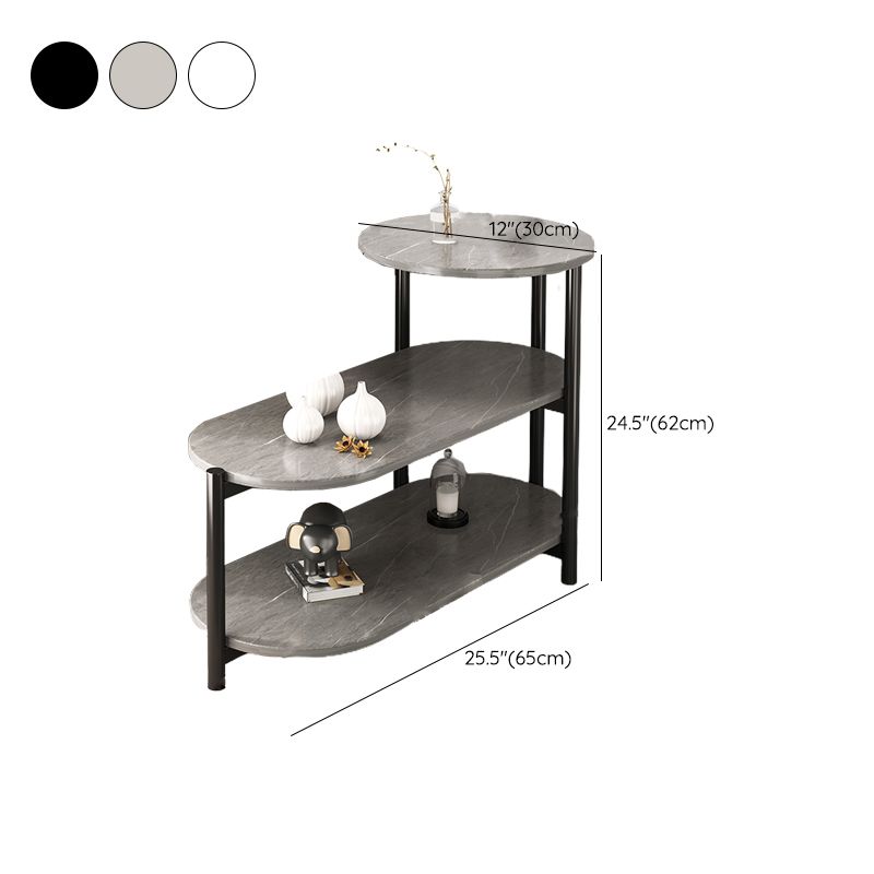 Tavolo da slitta per finestre di stoccaggio modernistica per soggiorno con base metallica