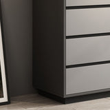 15.6-inch Width Stone Dresser Classic Glam Storage Chest Dresser with 4/5 Drawers