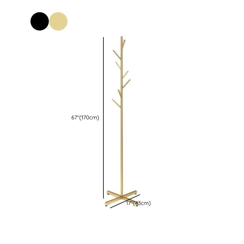 Wunderschöne Kleiderregal Festkörper -Metall -Eingangshalle mit Kleiderhaken