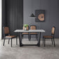 Contemporary Wood Dining Armless Chairs Open Back Dining Side Chair