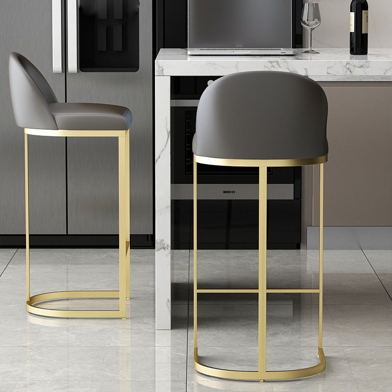 Sgabelli da banco in pelle rotonda scandinava sgabelli posteriori per cucina